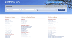 Desktop Screenshot of ihotelesperu.com